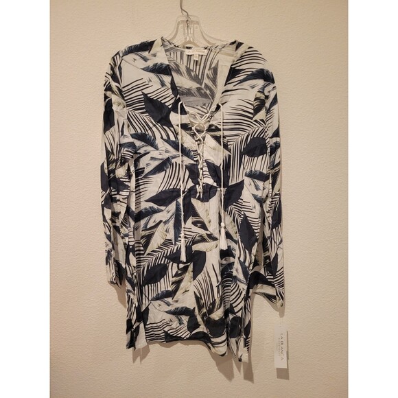 NWT La Blanca Resort Wear Moment Of Zen Swim Cover Up MSRP $99 Tropical Beach - Picture 4 of 13